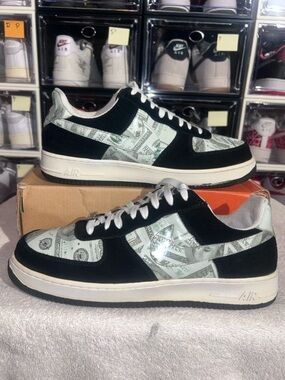 Air Force One custom made shoe. 
# 306353 010.  Comes with original box.